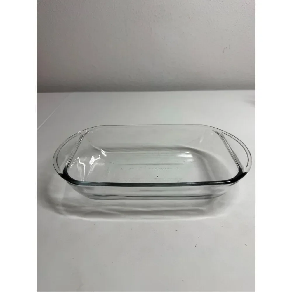 Rectangular Glass Clear Baking Dish1Qt6”x11Oven,Microwave,Dishwashe Made in USA